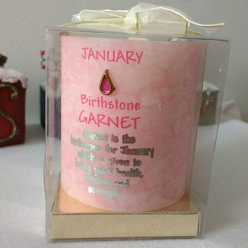 January Birthstone Candle - Garnet